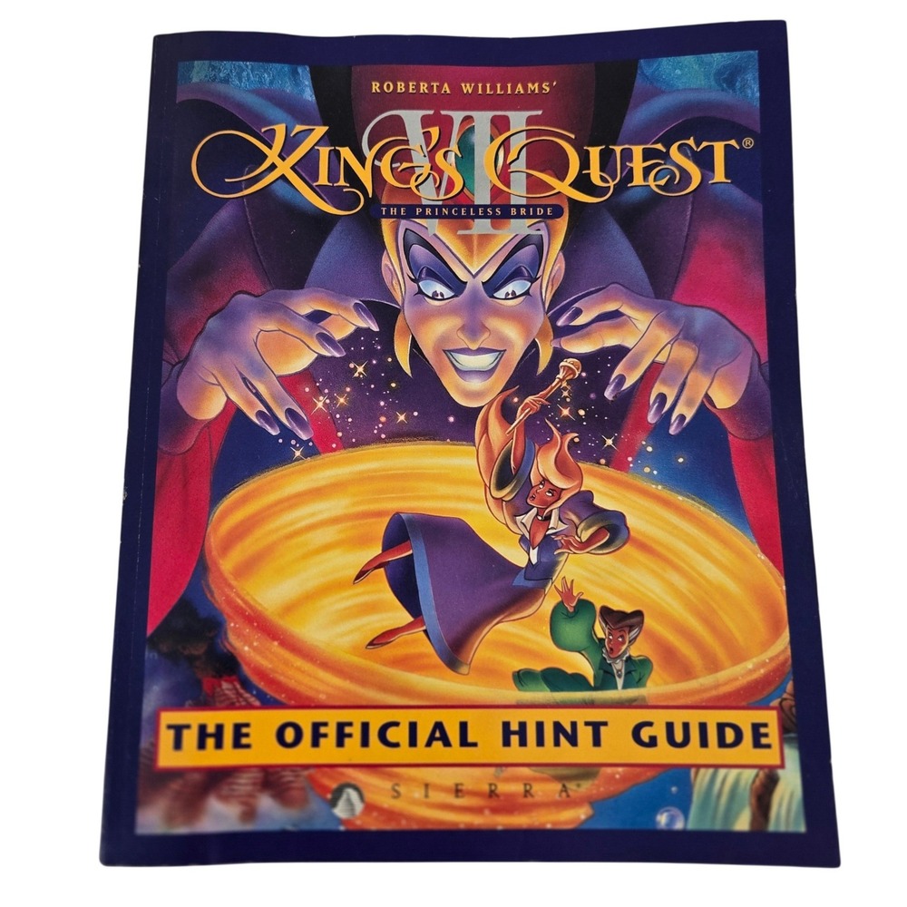 Kings Quest VII Official Hint Guide Book 1994 Sierra VTG PC Game Player Strategy